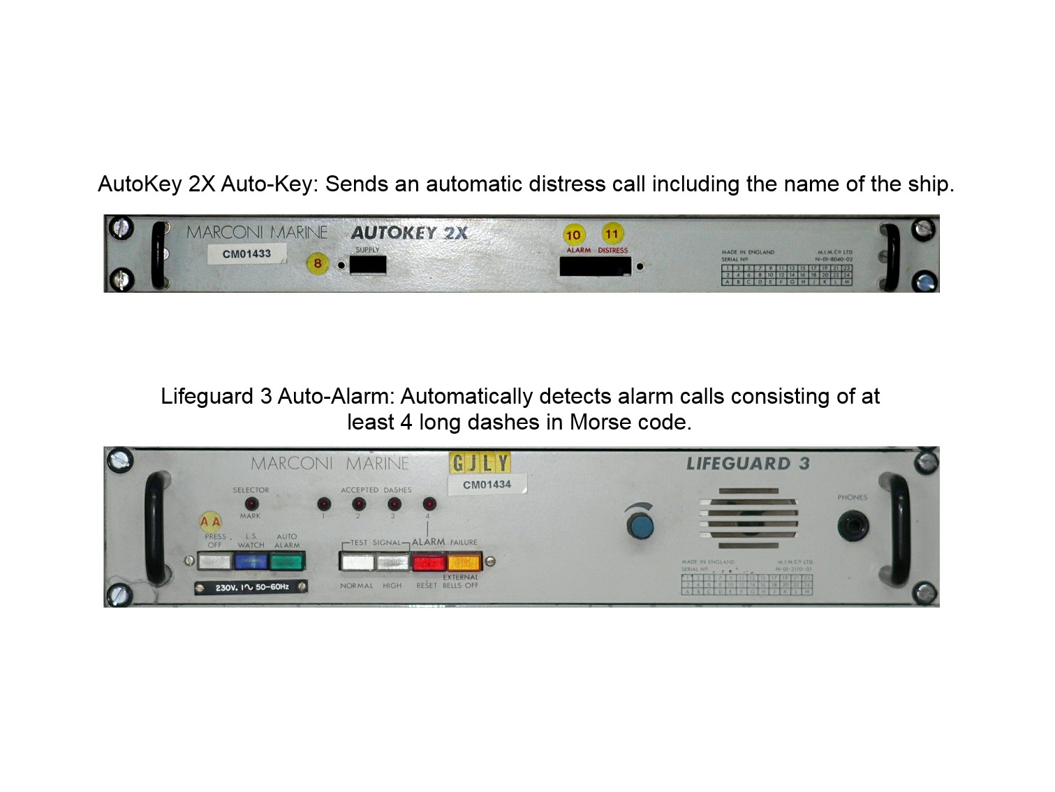Auto-Key and Auto-Alarm Units