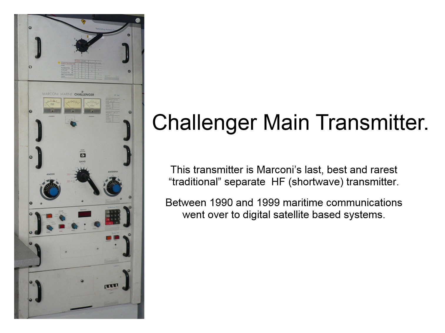 Challenger 1.5KW Main Transmitter